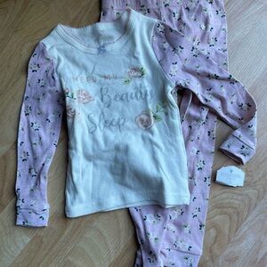 Floral Pink and White Long Sleeve Tops